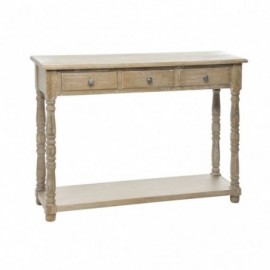Console en bois 3 Tiroirs gris