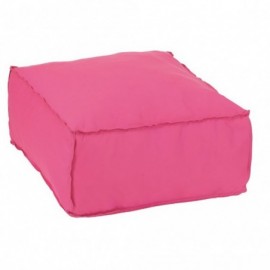 Pouf Carre Polyester Rose