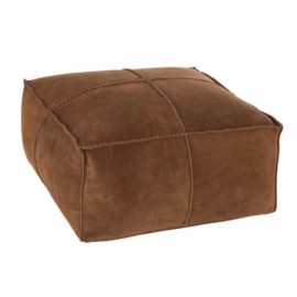 Pouf à Points Carrés Cuir...