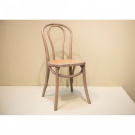 Chaise Bistrot Grise En Bois