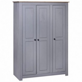 Garde-robe 3 portes Gris...