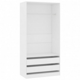 Garde-robe Blanc 100x50x200...