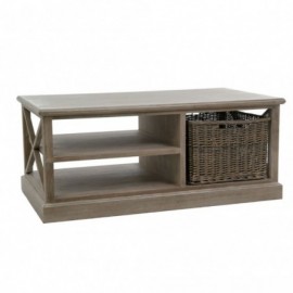 Table basse en bois gris...