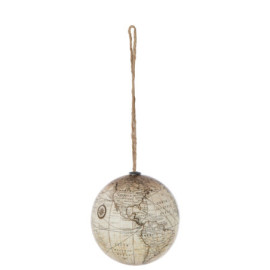 Globe Supendu Plastique Beige