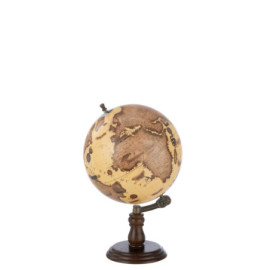 Globe Sur Pied Bois...