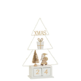 Sapin Calendrier+Led Bois...