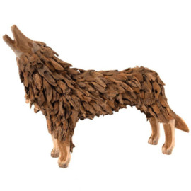 Loup En Bois 135cm