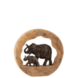 Elephant + Enfant Bois De...