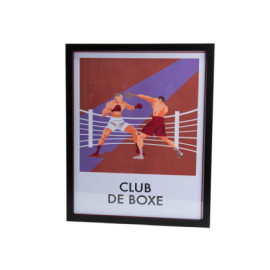 Affiche Club De Boxe 40X50
