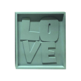 Tableau 3D Love Bleu L32...