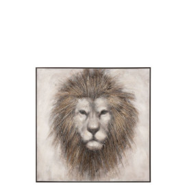 Peinture Lion Canevas/Bois...