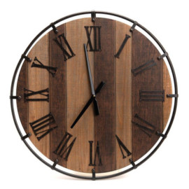 Horloge Bois Metal