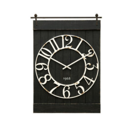 Horloge Bois Noir Barney