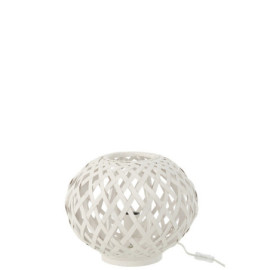 Lampe De Table Bambou Blanc