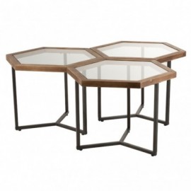 Tables gigognes hexagones...