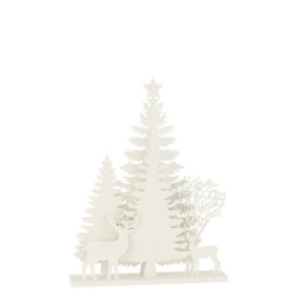 Deco Hiver Led Arbres+Cerf...