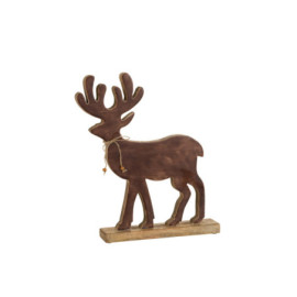 Figurine Renne Bois Marron...