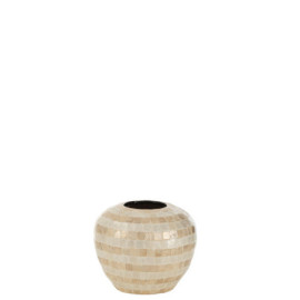 Vase Boule Mosaique/Bambou