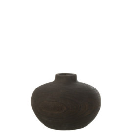 Vase Bois Noir Large