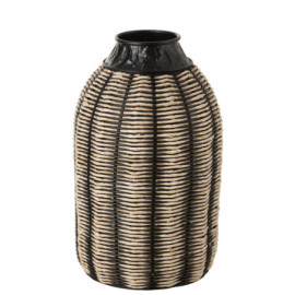 Vase Decore Corde/Rotin...