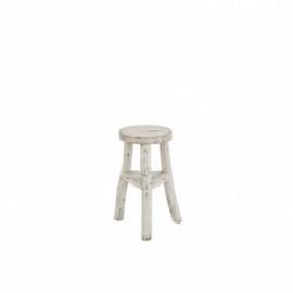 Tabouret ibiza rond en bois...