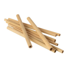 Boite 8 Pailles Bambou Naturel