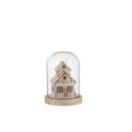 Cloche Hiver Led Maison...