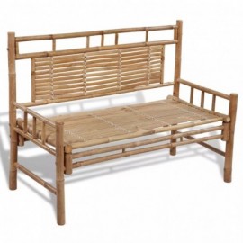 Banc de jardin en bambou 120 cm