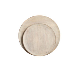 Plateau Ronds En Bois Grisé...