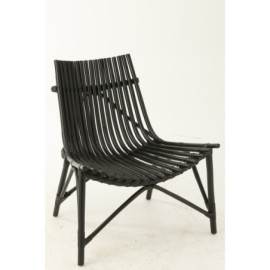 Chaise Rotin Noir 84cm