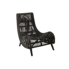 Chaise Rotin Noir 90cm