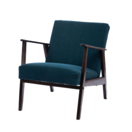 Fauteuil William Tissu Bleu