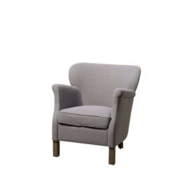 Fauteuil Lin Gris Turner