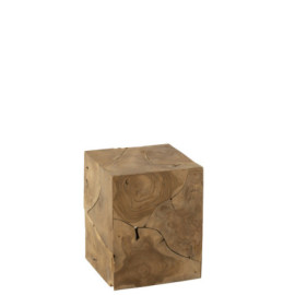 Tabouret Boite Puzzle Teck