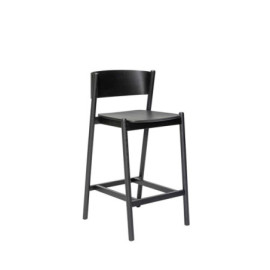 Oblique Tabouret De Bar Noir