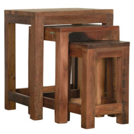 Tabouret  Bois Set De 3