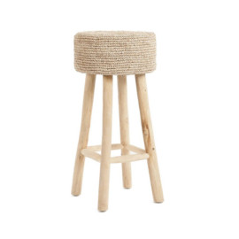 Tabouret De Bar En Raphia