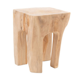 Tabouret Carree Bois