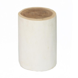 Tabouret Tribe Blanc Naturel