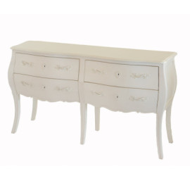 Commode Double Blanche Murano