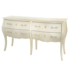 Commode Double Silver Murano