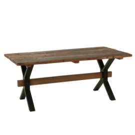 Table Vielli Bois Marron