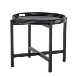 Table Plateau Milli Rotin Noir