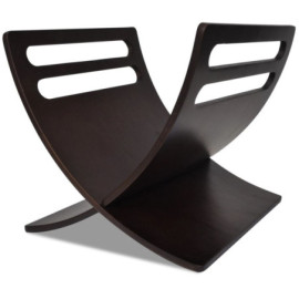 Porte-revue en bois Marron