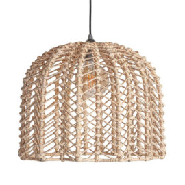 Suspension Plissé Rattan...