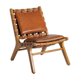 Fauteuil Alford Marron en...