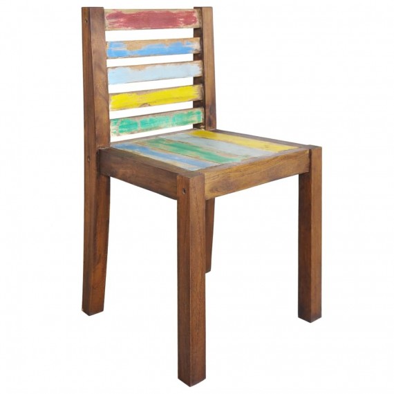 lot 4 Chaises en bois de récupération  Woodycosy.com