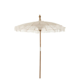 Parasol Macrame Coton Blanc...